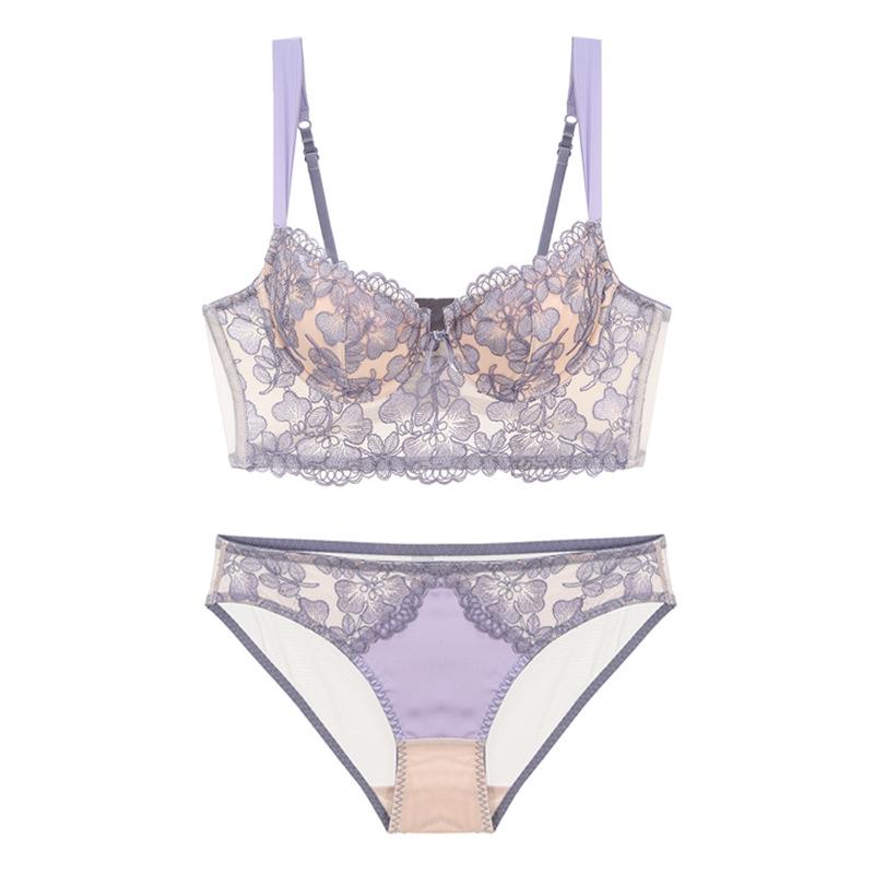 French Lace Fishbone Corset: Sexy Embroidered Camisole with Thin Bra Cups for Women