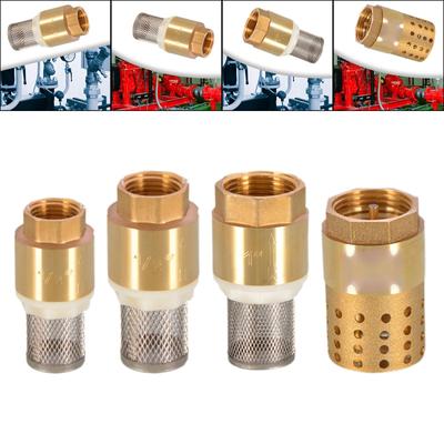 Pumps Foot Valve Water Pressure Pumps Check Valve Copper Check Valve for Irrigation Home Garden House Lawn Plumbing System
