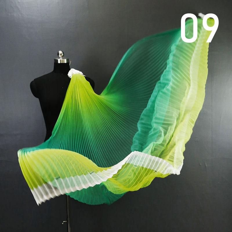 Gradient Plissee Mesh Stoff Akkordeon Plissee Stoff Für DIY Kleid Bühne Kostüm Hanfu Mode Hintergrund Decor Designer Stoff