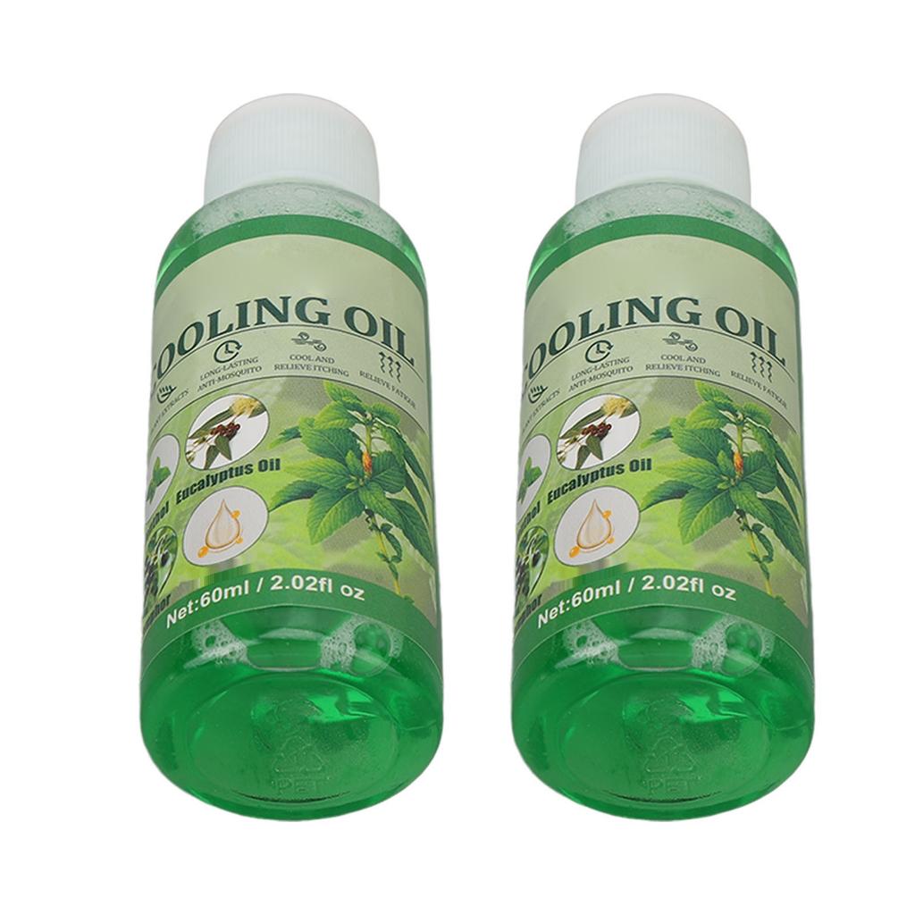 2pcs 60ml Medicated Oil Spray Mosquitoes Bites Relief Refreshing Medicated Oil for Summer