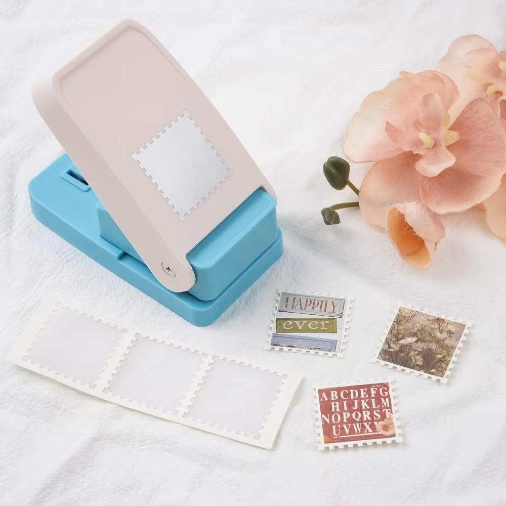 Rectangular Paper Punch Lever Action Embossing Punching Machine Postage Stamp Punch Card Making