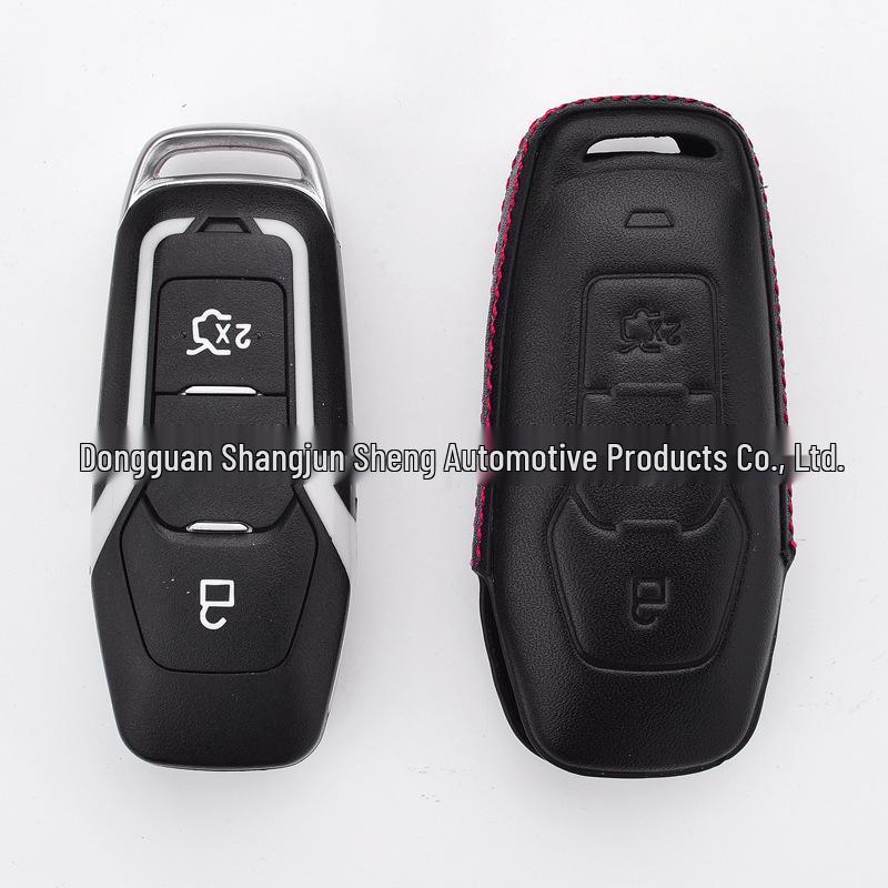 

4D Genuine Leather Ford Edge 3-Button Key Cover Individual Box