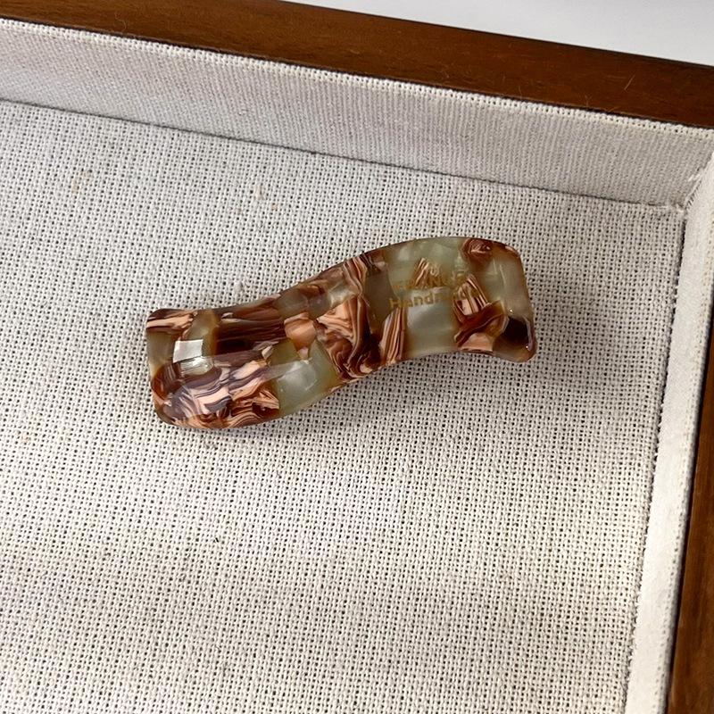 Retro Simple Wavy Acetate Shape Hair Clips Woman Girls Sweet Exquisite HairPins Colorful Barrettes Fashion Hair Accessories New