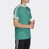 Adidas Originals Trefoil 3-Stripes Casual Crew Neck Loose Short Sleeve T-Shirt Men Tops Green FM3771