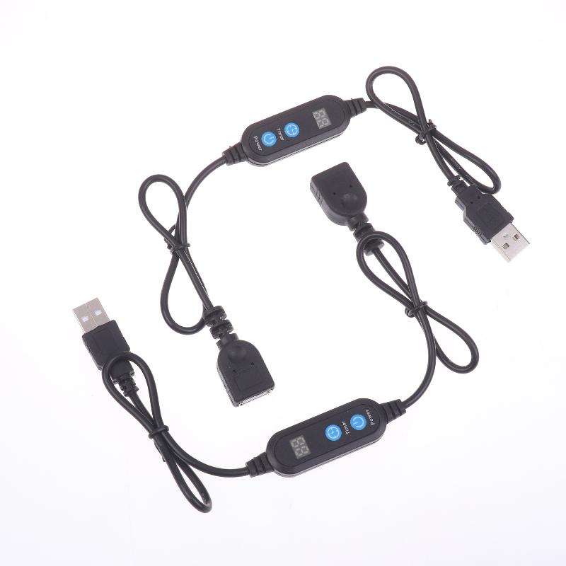 Digital Timer Cable Switch Auto Cut-off USB Connector for LED Strips and Motors