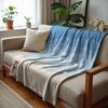 Soft Purple Tulip Vertical Soft Flannel Blanket Breathable Warm Throw for Office Car Sofa Kids Room Birthday Xmas Gift