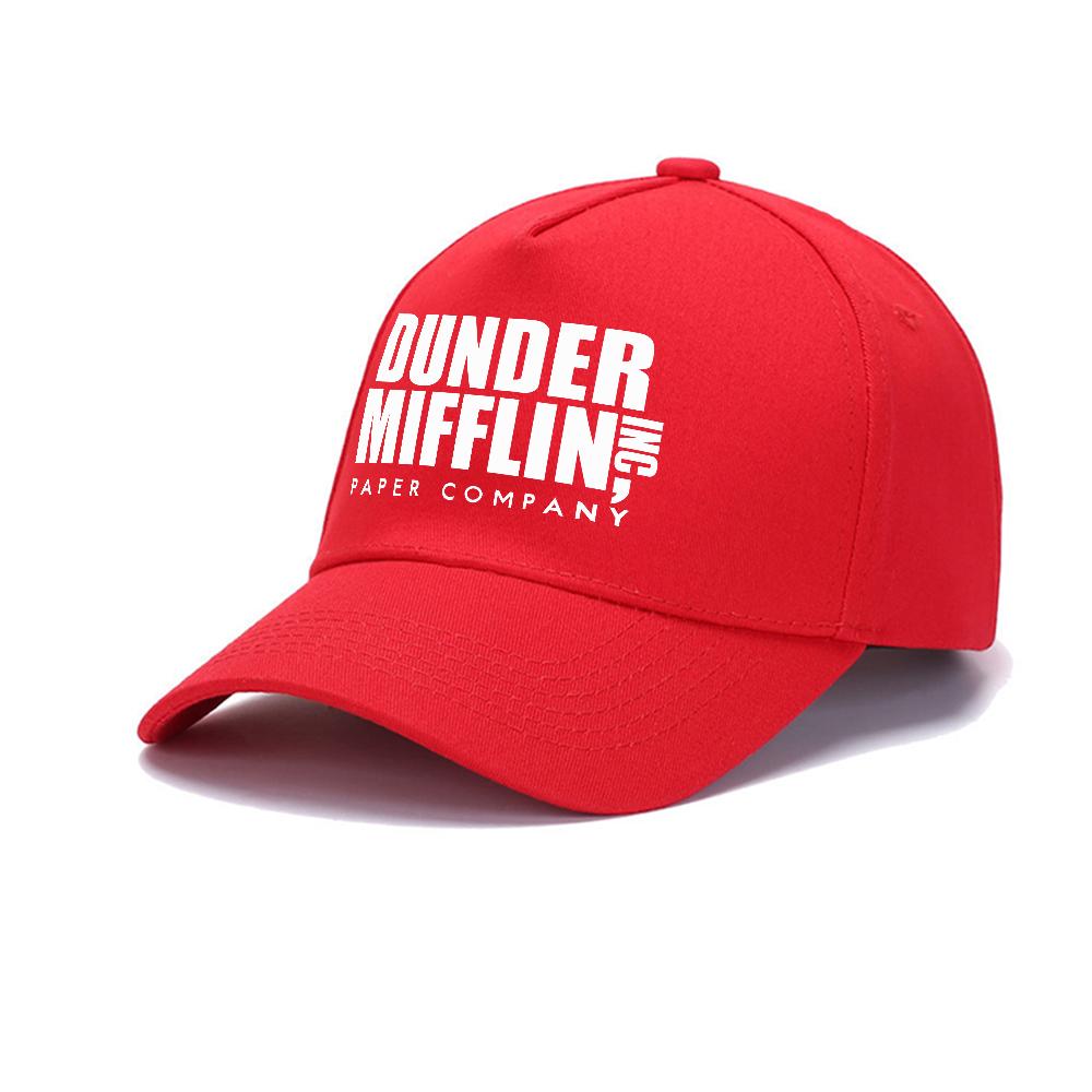 Classic Dunder Mifflin Logo Baseball Cap Unisex Athletic Hats Adjustable Size Outdoor Graphic Print Gorras Adjustable