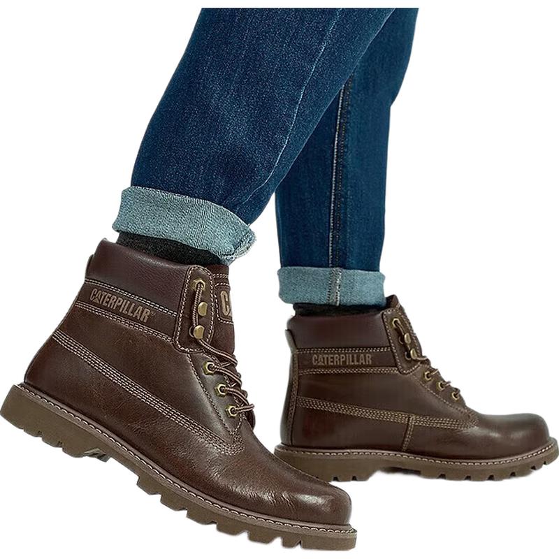 

CAT Men s Colorado Leather Work Boots EU 41