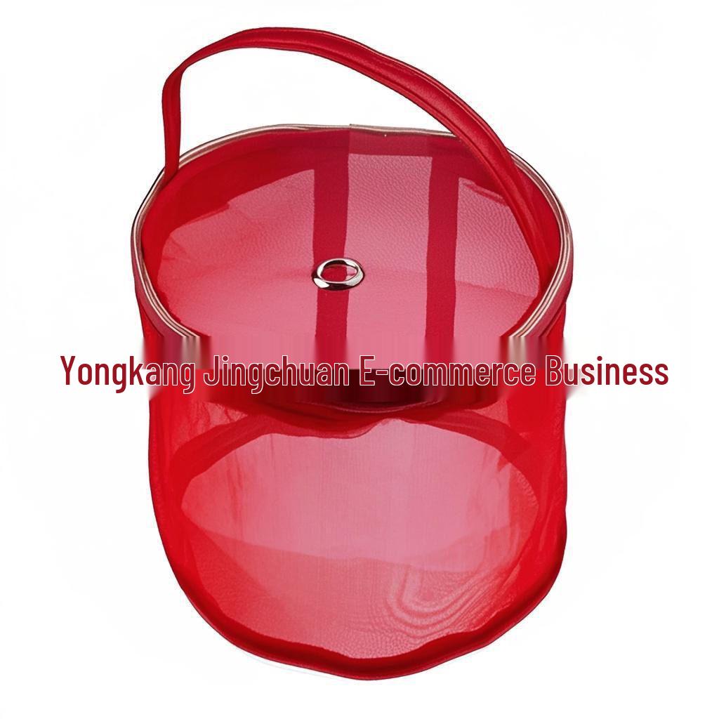 DIY Handmade Knitting & Crochet Yarn Storage Bag with Mesh Bra Compartment
