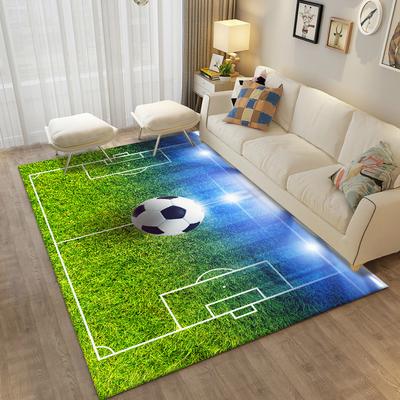 3D Football Printing Floor Mat Carpets for Living Room Soccer Field Area Rug Kids Bedroom Bathroom Mats Anti-slip Home Mat Rugs