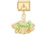 Creative Fruit Series Ice Cream Bow Shell Golden Pendant Italian Charm Links Fit 9MM Stainless Steel Bracelet DIY Making Gift