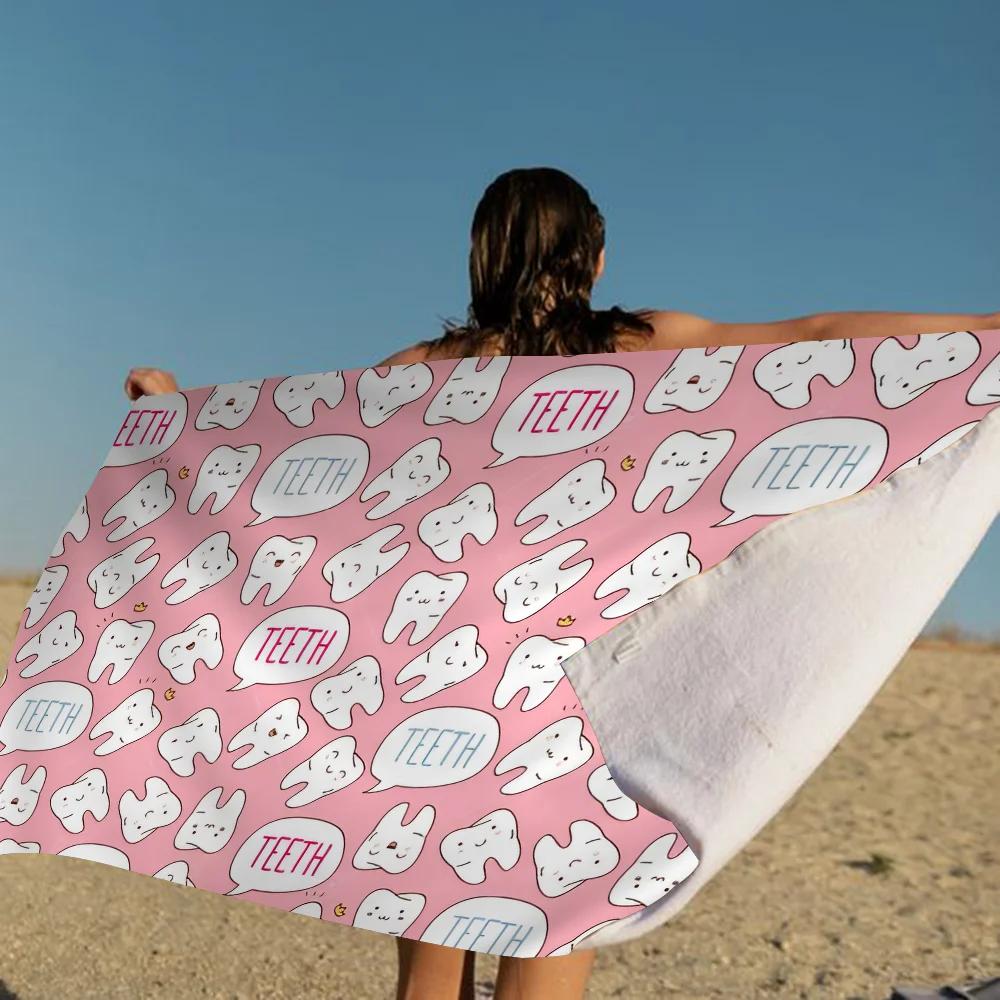 

The Dentist Tooth Bathroom Beach For Kids Bath Towel Pool Towel Vacation Party Gift W30*H60(CM)