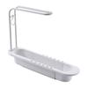 Sink Drain Shelf Double Layer Detachable Telescopic Towel Bar Draining Rack Kitchen Accessories for Home