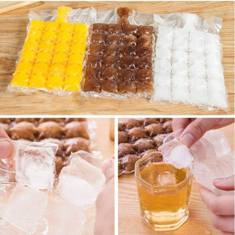 Modern Simple Disposable Ice Cube Tray With Sealable Bag For Home Use