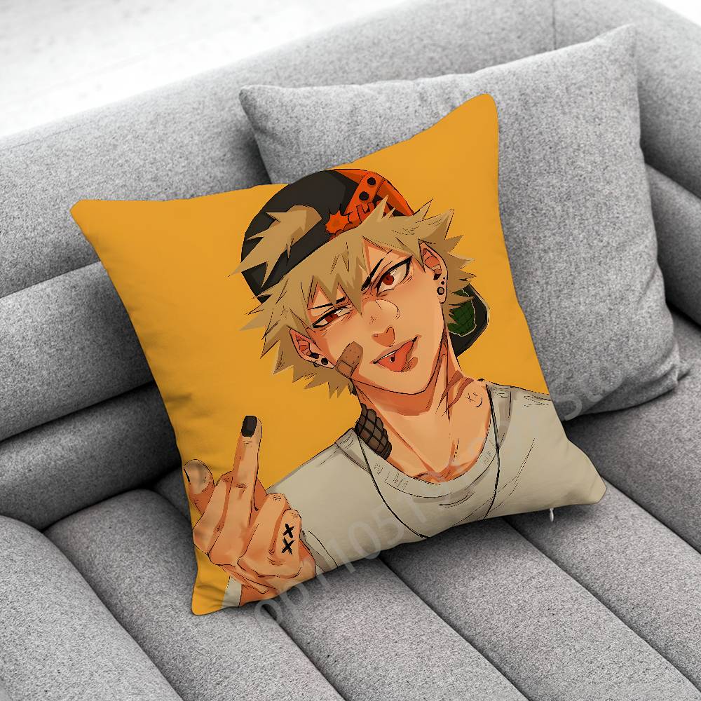 Ochaco Uraraka Katsuki Bakugo Izuku Midoriya A-Academia Throw Pillow Case For 40X40Cm 45X45Cm Square Office Pillowship Cover