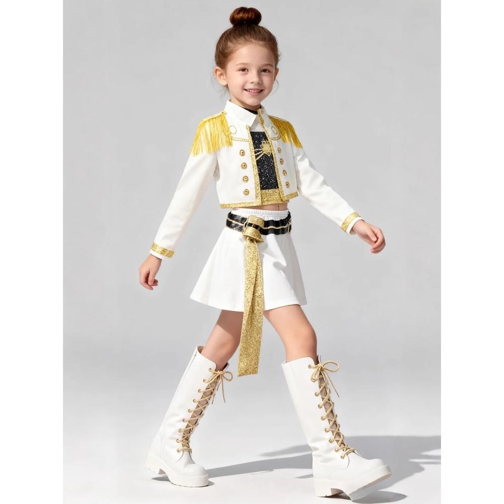 In Stock  Rumi Cosplay Coat Vest Shorts Costume Set Zoey Mira Dress Up Child Halloween Carniva Suit