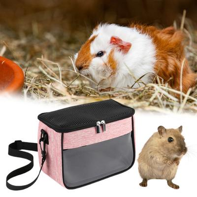 Çıkarılabilir Astarlı Hamster Taşıma Çantası Şeffaf Pencere Ayarlanabilir Askı Kirpi Şinşilla Gelincik Küçük Evcil Hayvan Taşıma Çantası
