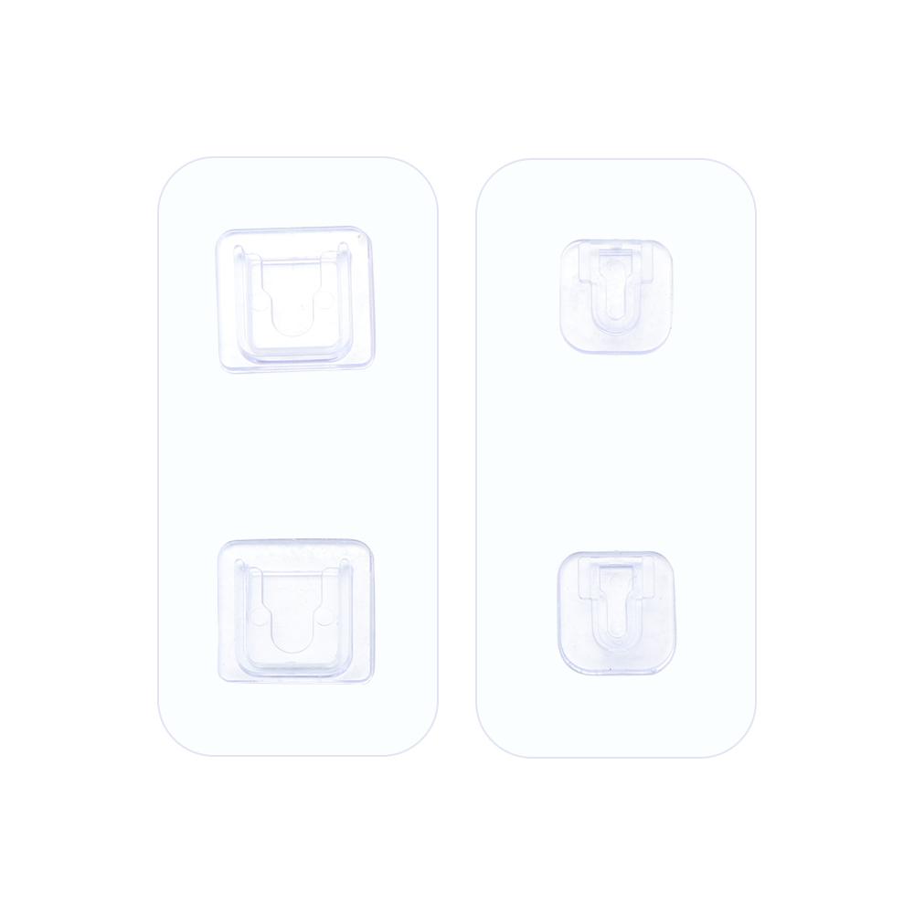 Home Decor Punch-free Storage Organizer Transparent Plug Fixer Plug Sticker Socket Holder