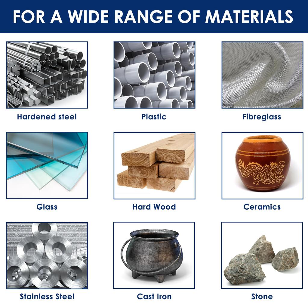 3-C6 1/4 Inch Hex Shank Carbide Double Cut Rotary Burr Grinder Bit for Woodworking Carving Polishing