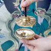 The Eight Auspicious Symbols Tingsha Cymbal Bell Handcrafted Brass Chime Bells  Buddhist