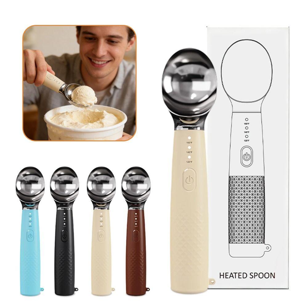 Vodotěsná elektrická naběračka na zmrzlinu USB dobíjecí naběračka na zmrzlinu Servírování zmrzliny