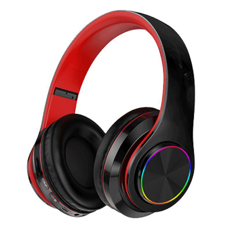 B39 Luminous Bluetooth Headset: Head-Mounted, Wireless, Foldable, Colorful Breathing Light, Heavy Bass Audio