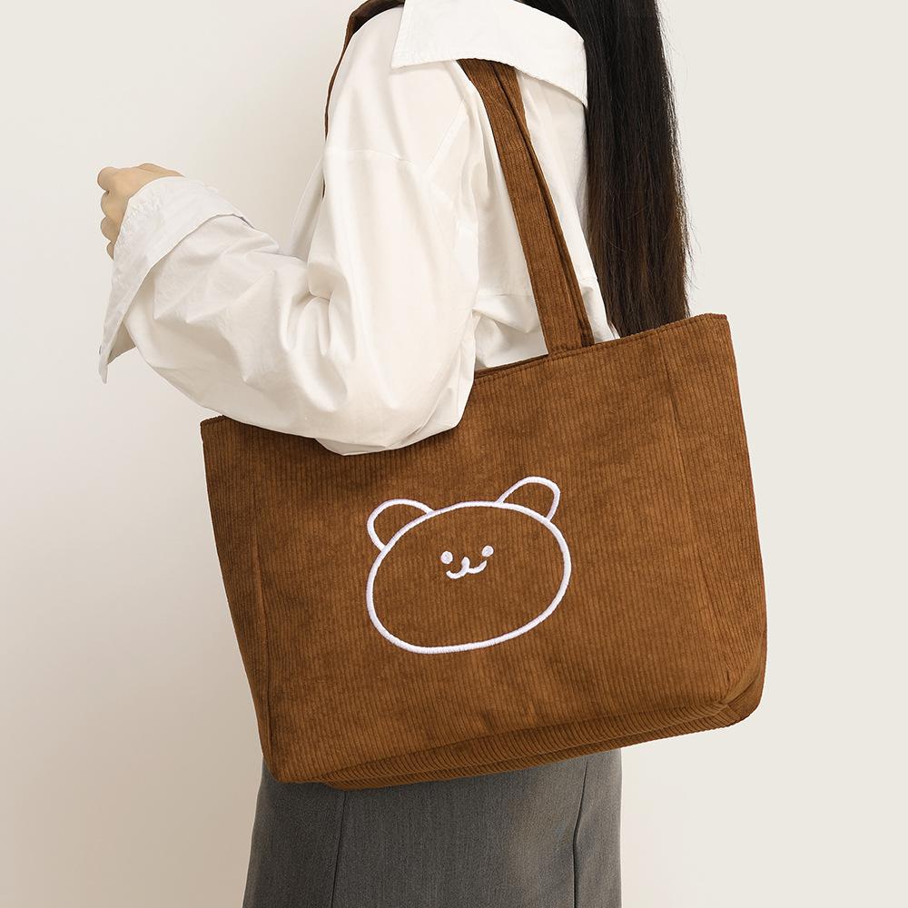 Bag Tote Bag Women Large Capacity Handbag Cloth Bag Shoulder Bag Ladies Commuting High-end Sense Light Luxury Cute Korean Style