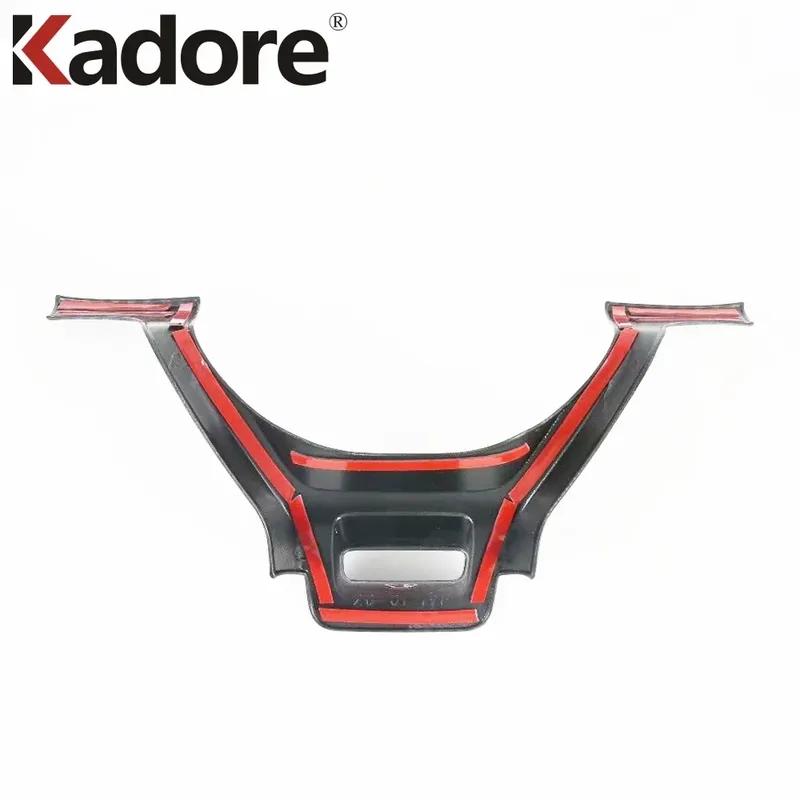 Car Steering Wheel Panel Cover Trim For Kia K5 Optima DL3 2024 Carbon Fiber Interior Mouldings Accessories