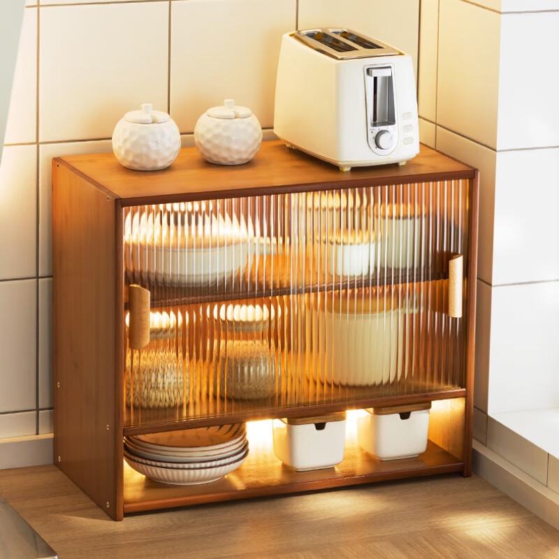 Bamboo Countertop Kitchen Spice Rack