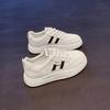 Spring and Autumn, the new women's breathable and lightweight, heightened thick-soled versatile little white shoes, spring and autumn