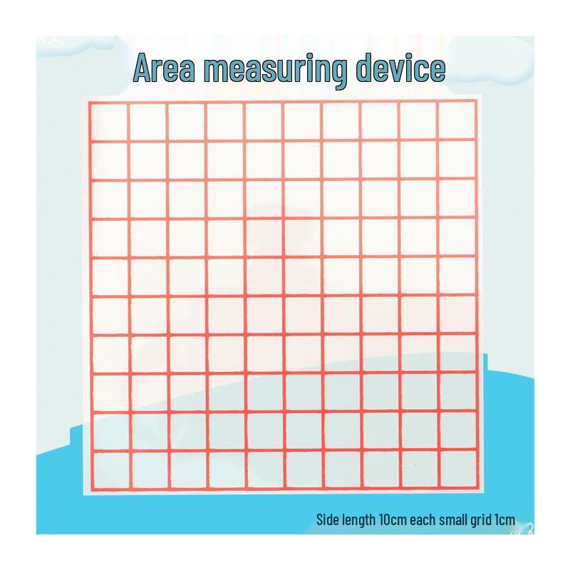 Transparent 1cm Grid Paper - 100 Squares for Math Teaching