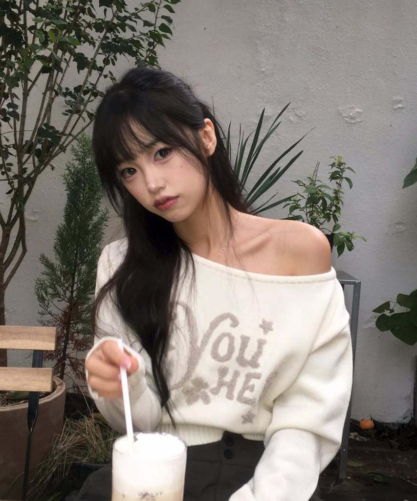YOUHEE Youhee Off-Shoulder Knit Ivory