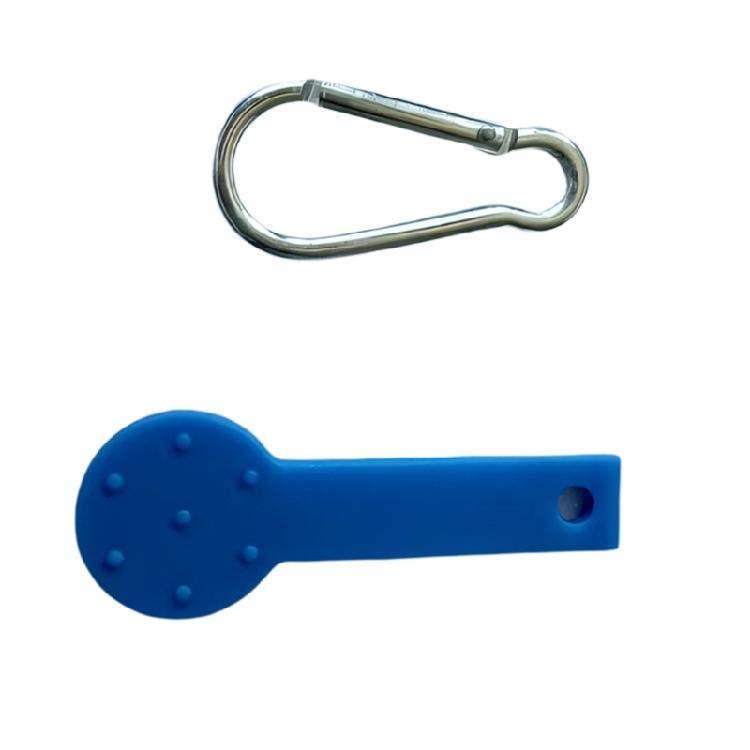 

Innovative Dog Waste Management Tool Dog Poop Bag Dispenser For Outdoor Use Slippery Grocery Produce Bag Opener синій