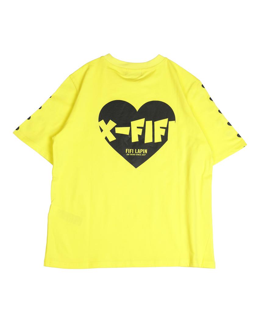 Pipilapin Fifi Heart Graphic Short Sleeve T-Shirt/Fm8Wts13F Yellow