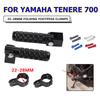Motorcycle Folding Foot Rests Pedal Crash Bars Clamps Footrests Footpegs For Yamaha Tenere 700 TENERE700 T700 T7 XTZ700 2024