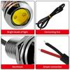4pcs Auto DRL12V Led Eagle Eye Silver Shell Bulb DayTime Running Turn Signal Lights 18mm Backup Reversing Parking Lamp Fog Light
