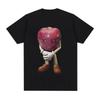 Śmieszny Ja Asf Jabłko z Memem Twarz Koszulka Unisex Moda Wysokiej Jakości Koszulki Męskie Retro Casual Krótki Rękaw T-shirt Topy