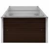 Garden Raised Bed Brown 240 x 80 x 45 cm Galvanized Steel