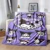 1pc. Cute Kawaii Gothic Kuromi Cat Patterned Blanket - Perfect for Home Decor, Office Use, Outdoor Activities, or as a Gift Idea!z0411294