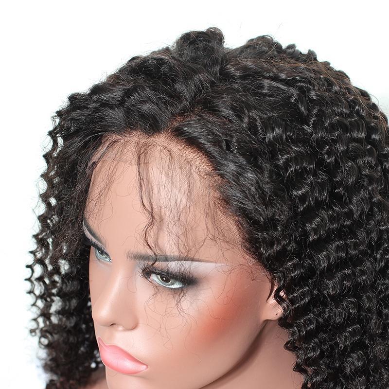 Lace Synthetic Front Hair Wigs Kinky Curly Full Lace Hair Wig Pre Plucked Lace Front Wig