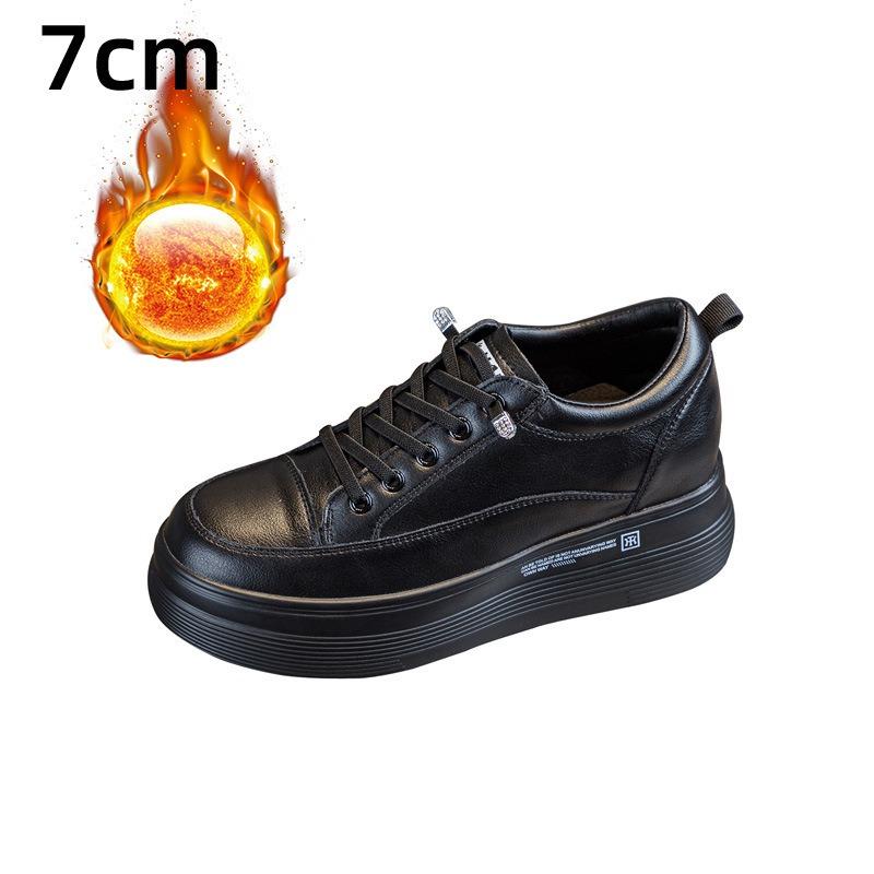 Trendy new muffin thick-soled inner height-increasing women's shoes mesh white shoes casual sports shoes