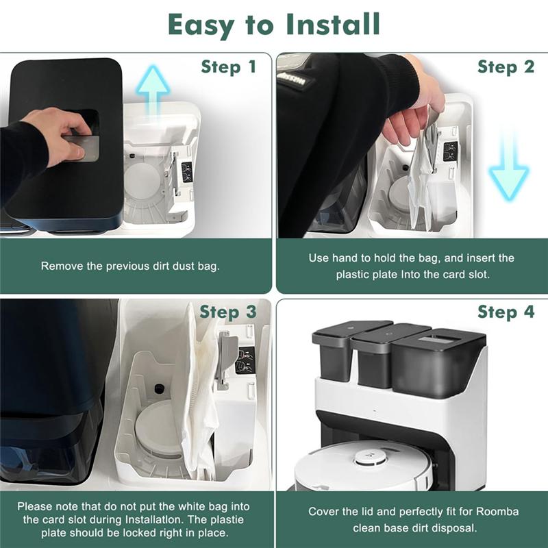 

A65T-28 PACK Vacuum Storage Bags For Roborock S8+ Pro Ultra, S7 Maxv Ultra, Q8 Max+,Q7,Q5automatic Dirt Disposal Bags