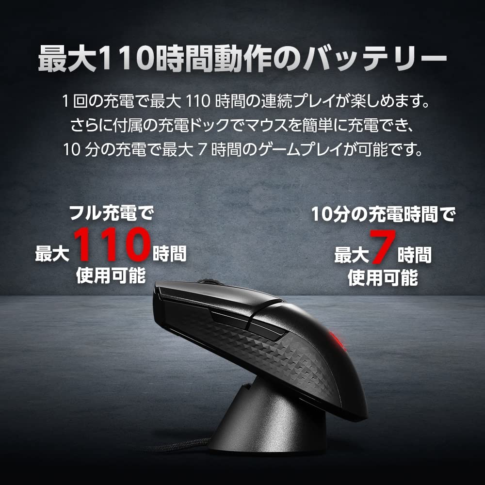 MSI Clutch GM31 Lightweight Wireless Gaming Mouse MS619