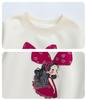 Girls' 2026 Spring-Autumn Korean Cartoon Print Fashion Set