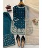 Designer Palzoo Set Elegant Ethnic Wear Women Salwar Kameez Bollywood Pakistani Suit