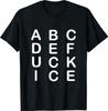 Tricou Amuzant cu Gheață Abcdefuckice