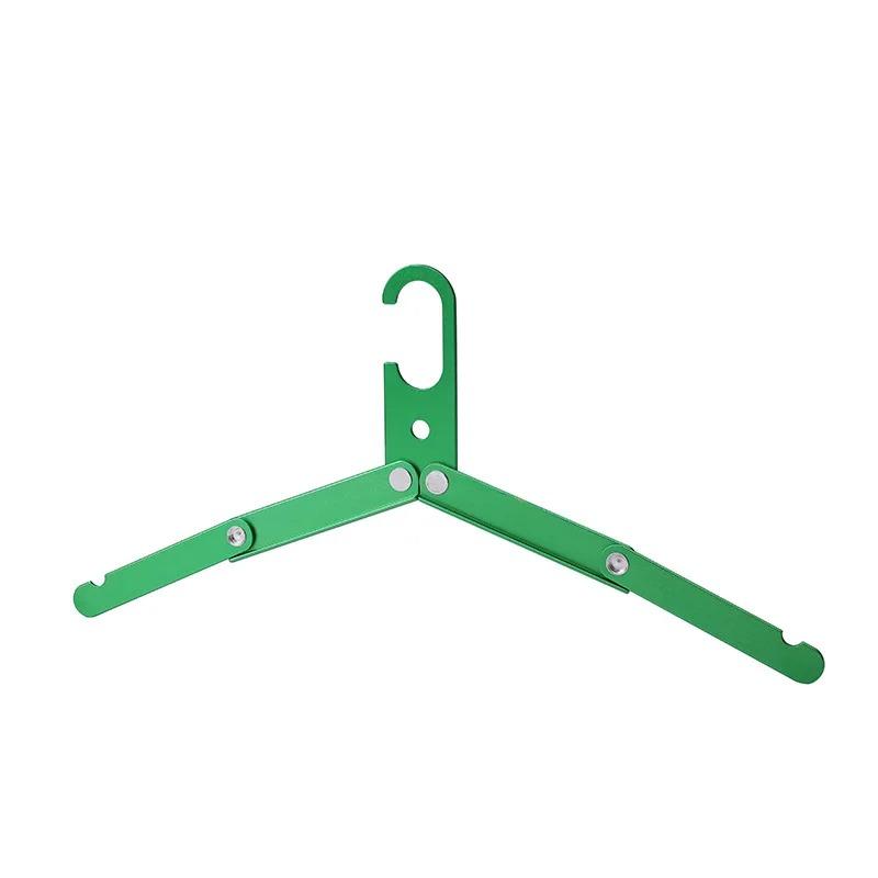 Aluminum Foldable Portable Hangers for Business Trips Ultra-light Non-slip Hangers for Road Trips Outdoor Camping Accessories