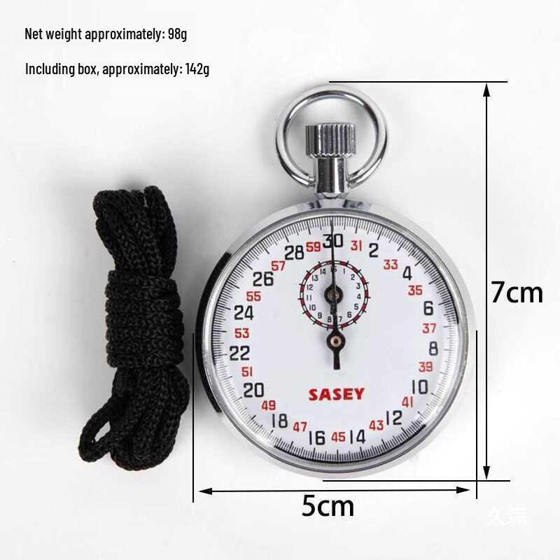 Metal Mechanical Stopwatch 30s - Ideal for Teaching Physics, Acceleration Experiments, Competitions and Timing.