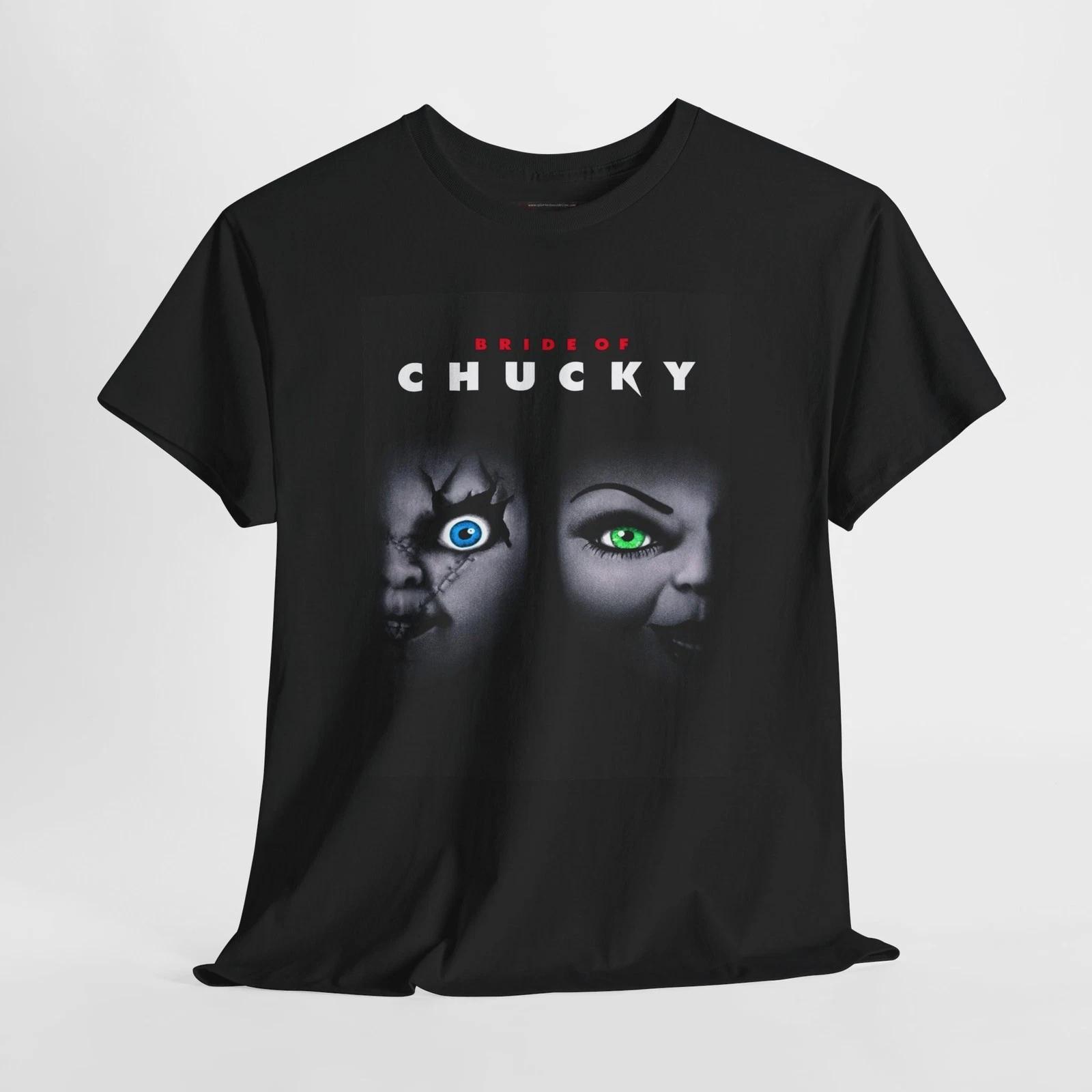 Bride of Chucky 1998 Retro Movie Poster Horror Unisex Graphic T-Shirt 3XL