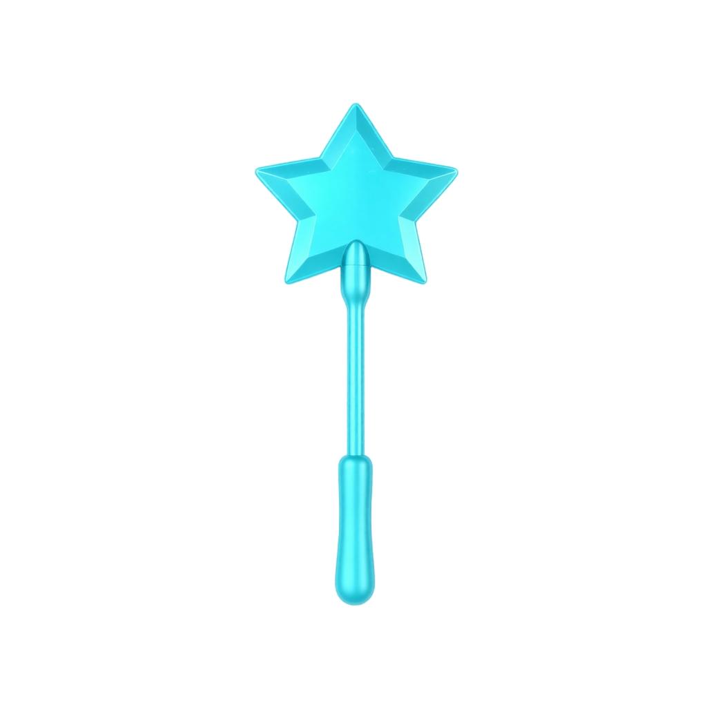 3D Star Shaped Magic Wand Contactless Payment Card Holder Toy with Extendable Handle for Kids and Adults Safe and Convenient Use